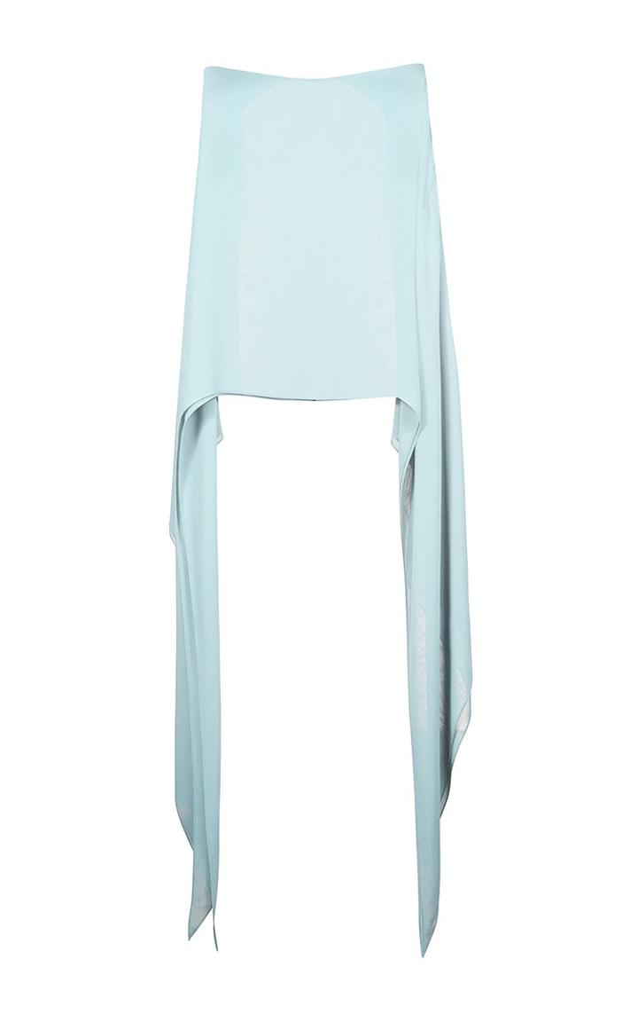 Carla Zampatti Pale Blue Open Back Top