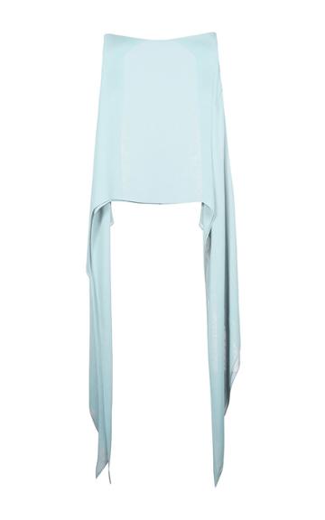 Carla Zampatti Pale Blue Open Back Top