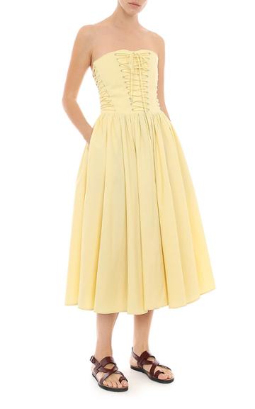 Moda Operandi Philosophy Di Lorenzo Serafini Poplin Corset Midi Dress