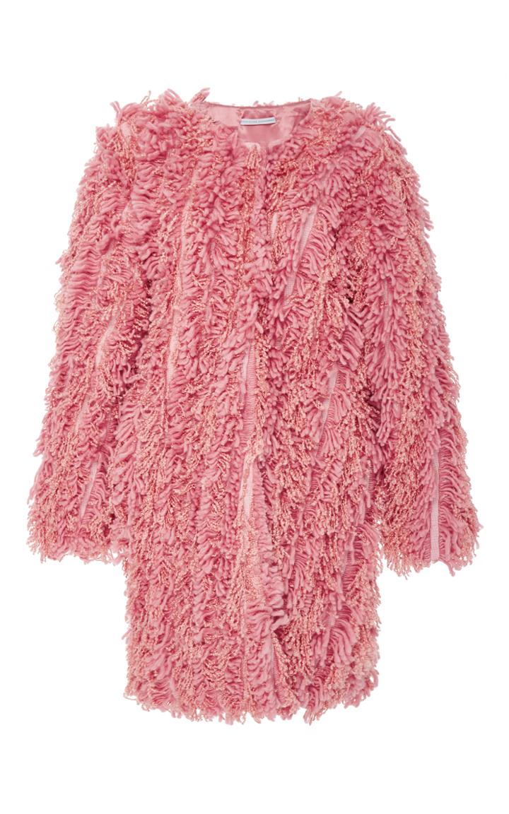 Christina Economou Fringe Panel Coat