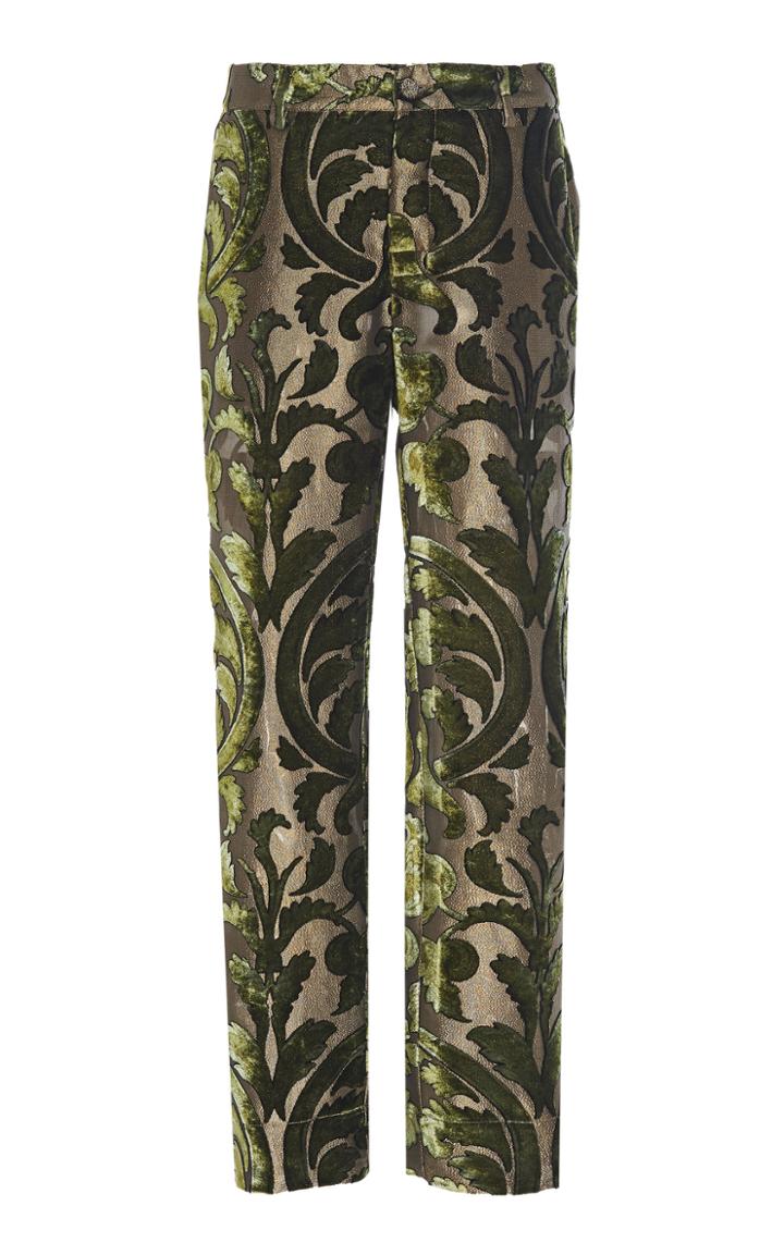 For Restless Sleepers Tartaro Jacquard Lurex Velvet Devor Pant