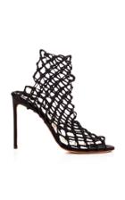 Francesco Russo Mesh High Heel Bootie