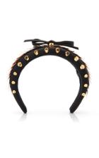 Prada Bow-detailed Embellished Satin Headband