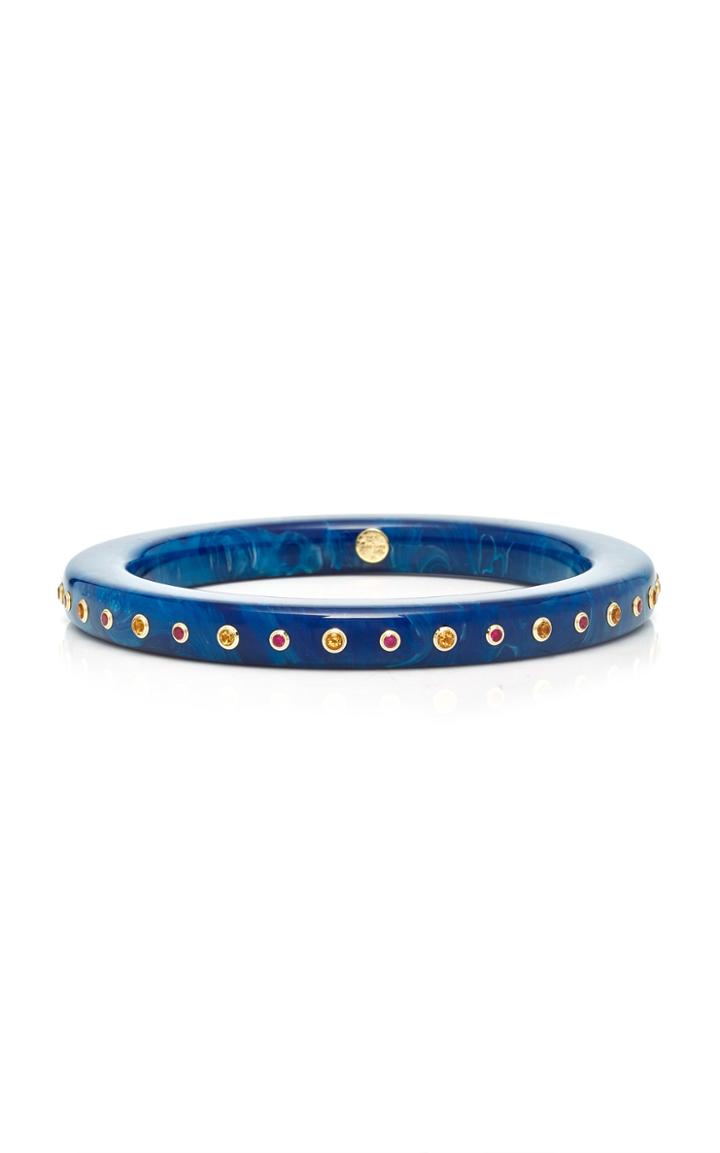 Mark Davis Blue Evelyn Bangle