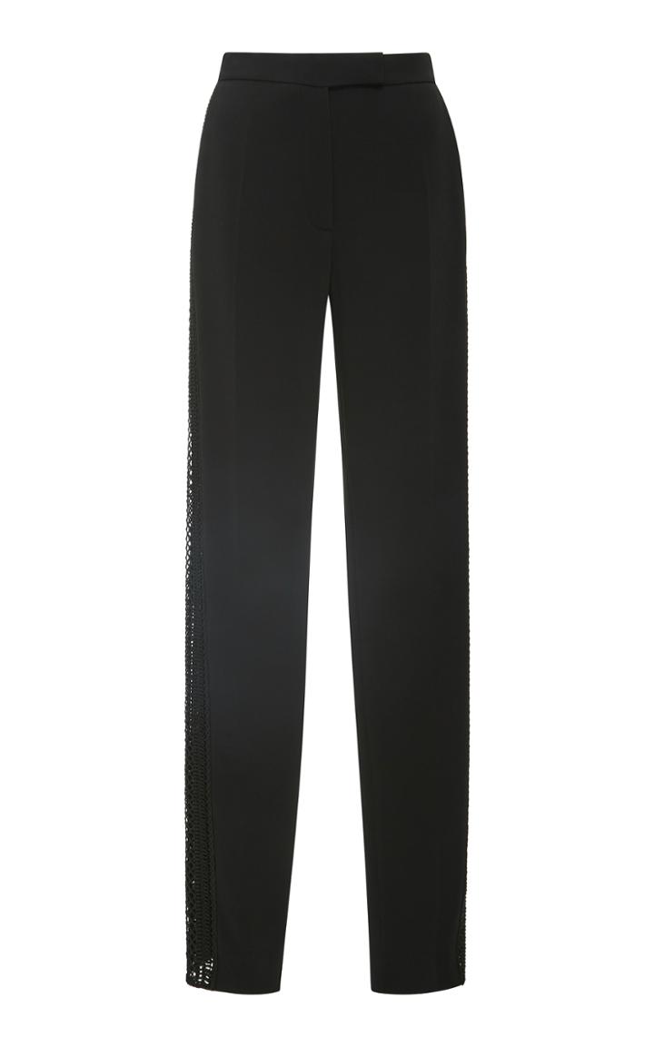 Elie Saab Macram Crepe Cady Pant