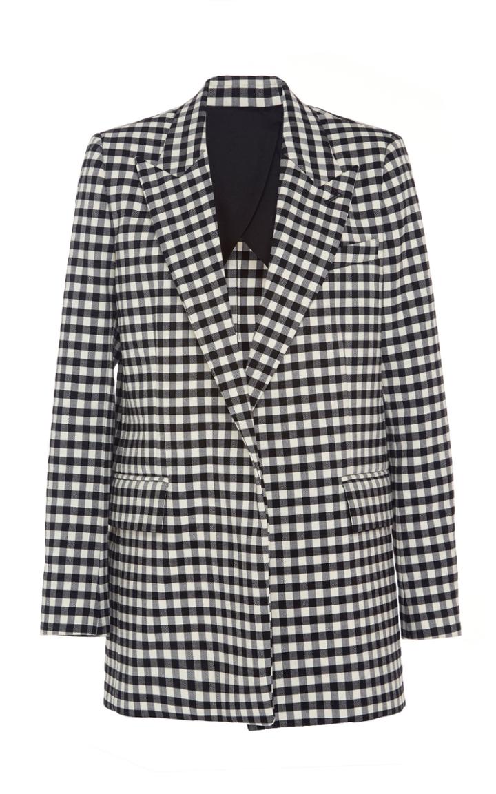 Ami Buttonless Elongated Wool-blend Blazer
