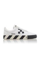 Off-white C/o Virgil Abloh Vulcanised Striped Low Top Leather Sneakers