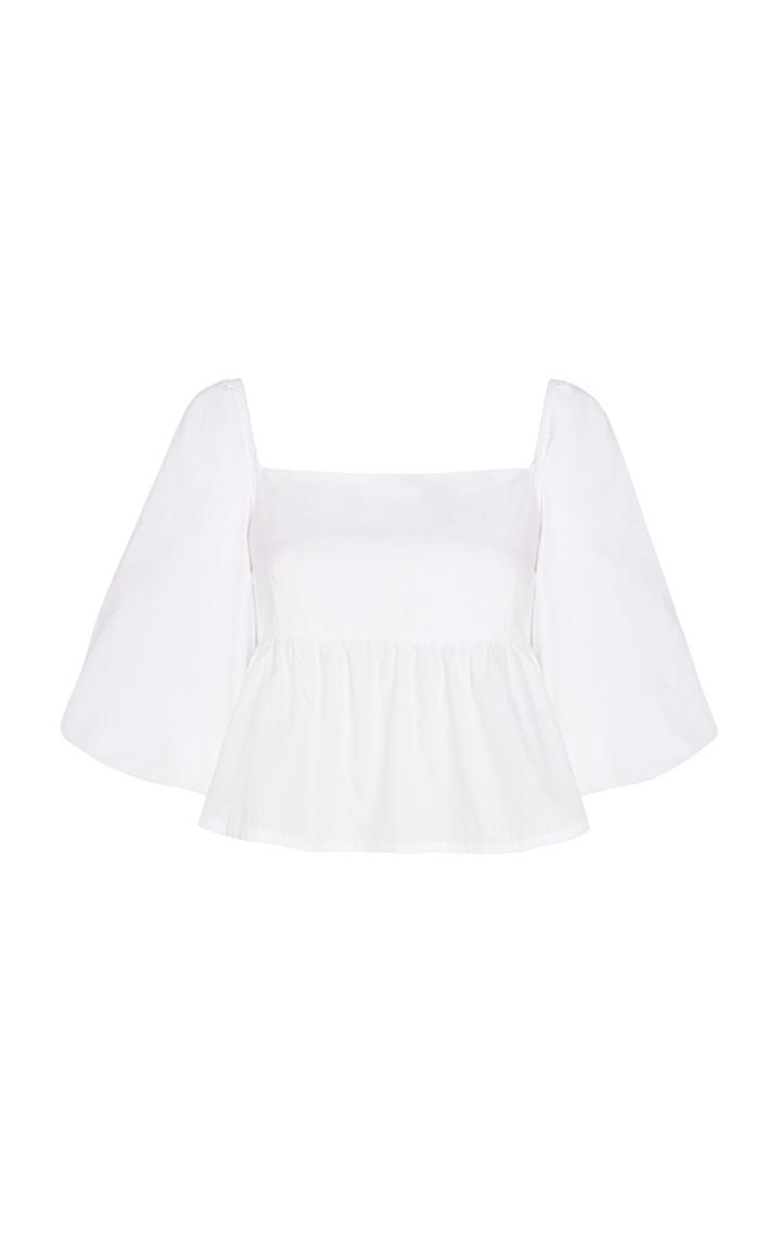 Moda Operandi Faithfull The Brand Quincy Cotton Poplin Top