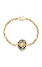 Colette Jewelry Star Cage 18k Yellow-gold, Onyx, And Diamond Bracelet