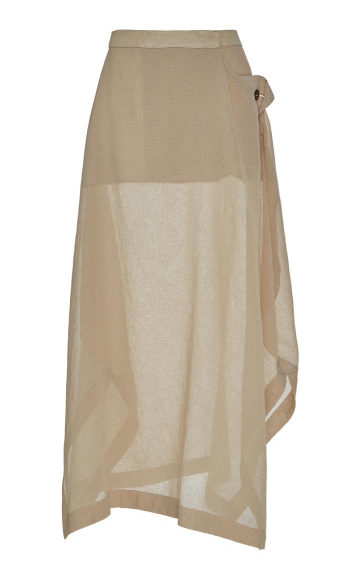 Jil Sander Gipsy Semi-sheer Chiffon Skirt