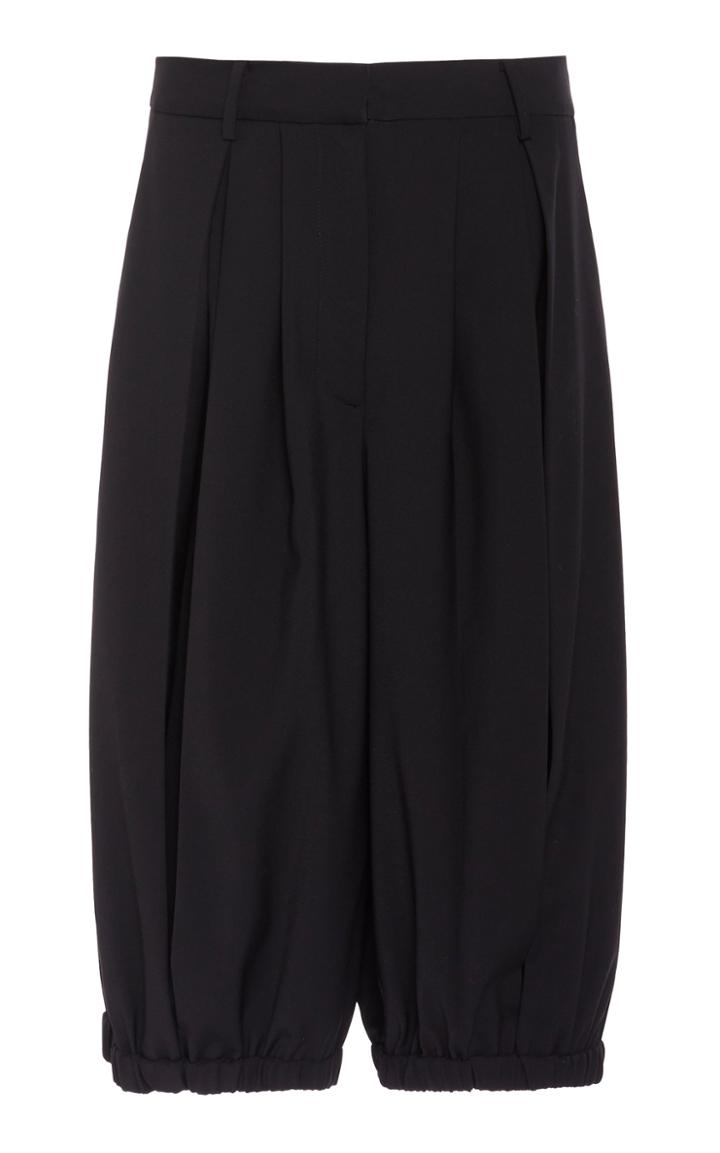Tibi Tropical Wool Bloomer Shorts