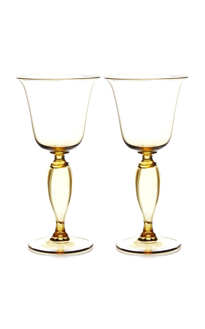 Eugenio Ferro Set-of-two White Wine Glasses
