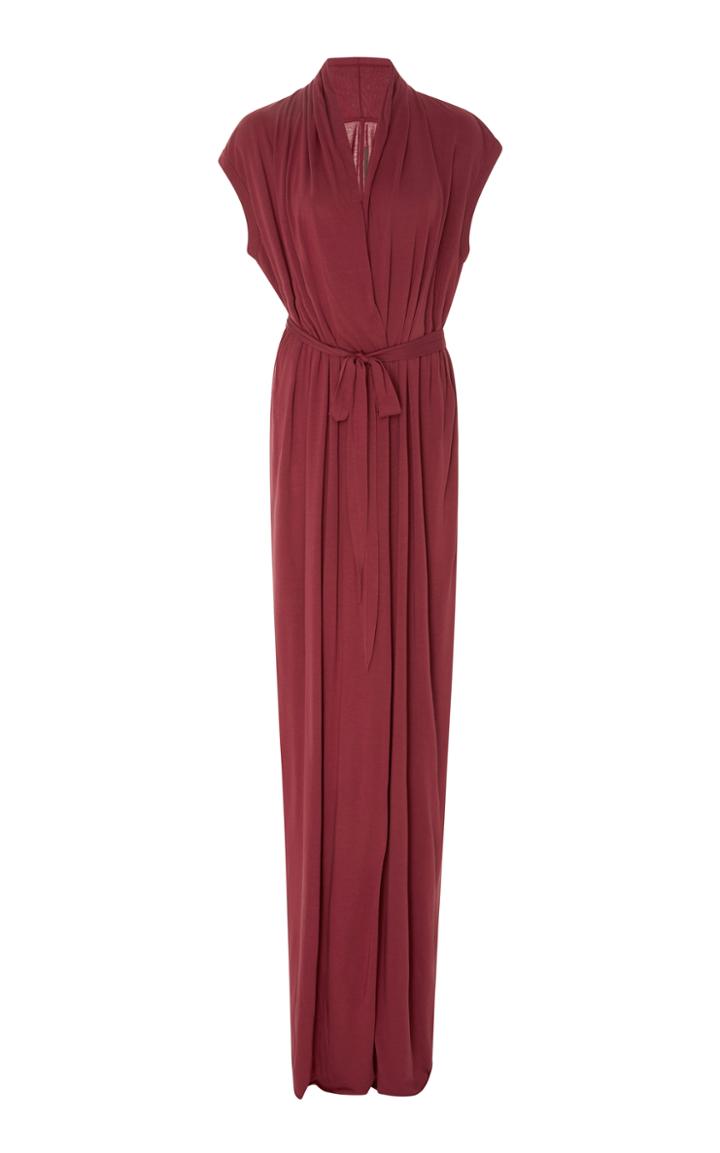 Rick Owens Lilies Wrap Effect Jersey Dress
