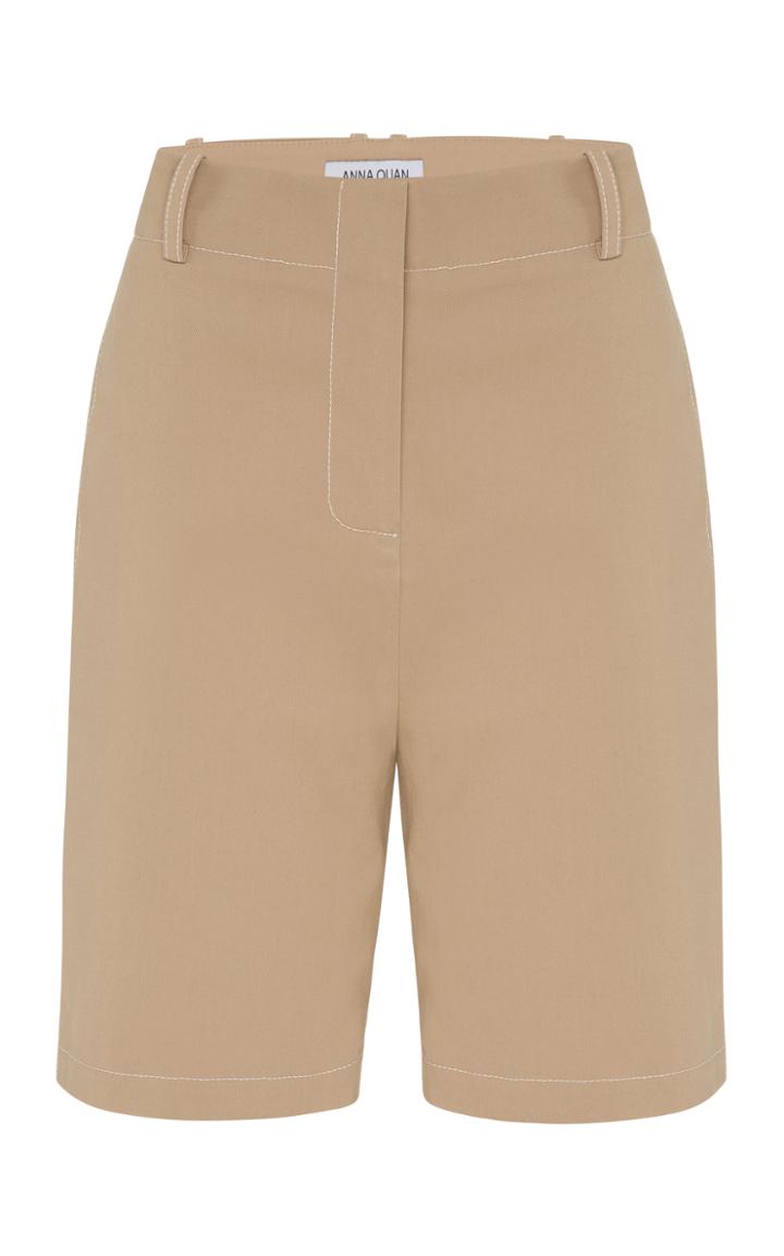 Moda Operandi Anna Quan Archie Cotton Mid-rise Shorts