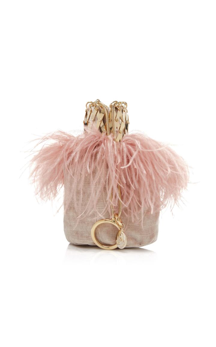 Rosantica Aramis Ostrich Feather Bag