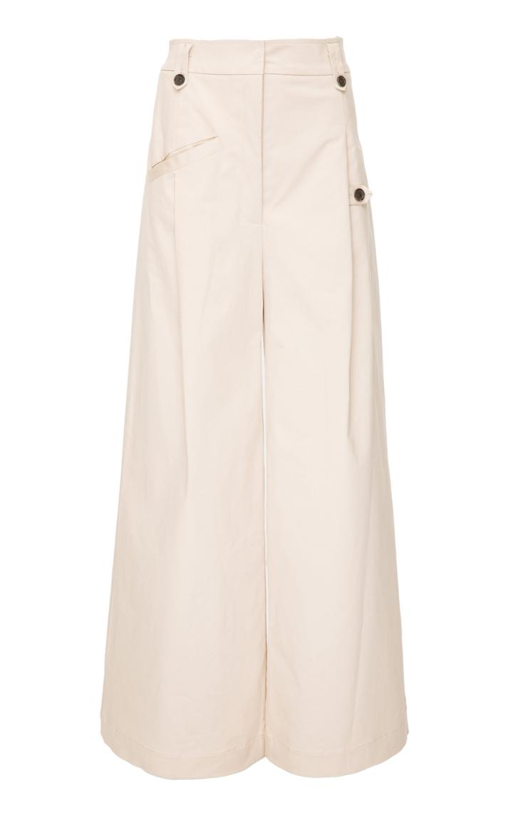 Babukhadia Button Detail Wide Leg Trousers