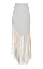 Aleksandre Akhalkatsishvili Chain Fringe Cotton Skirt