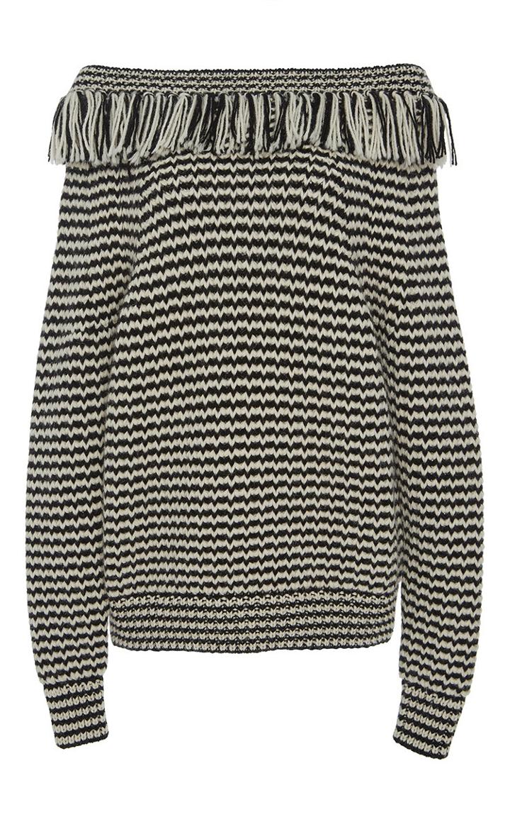 Eleven Six Frida Ruffle Neck Sweater