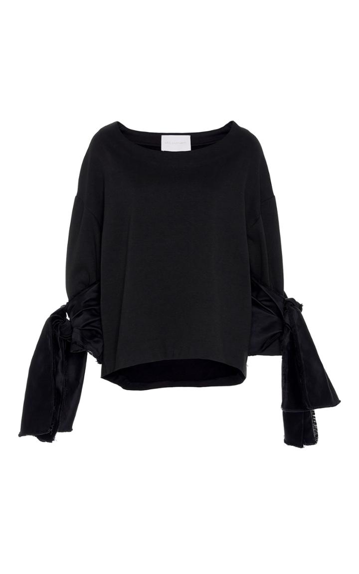 Leal Daccarett Jardin Bow Tie Sleeve Sweater