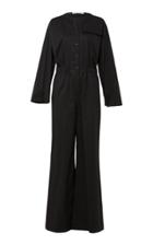 Dorothee Schumacher Effortless Modernity Wide-leg Cotton Blend Jumpsuit