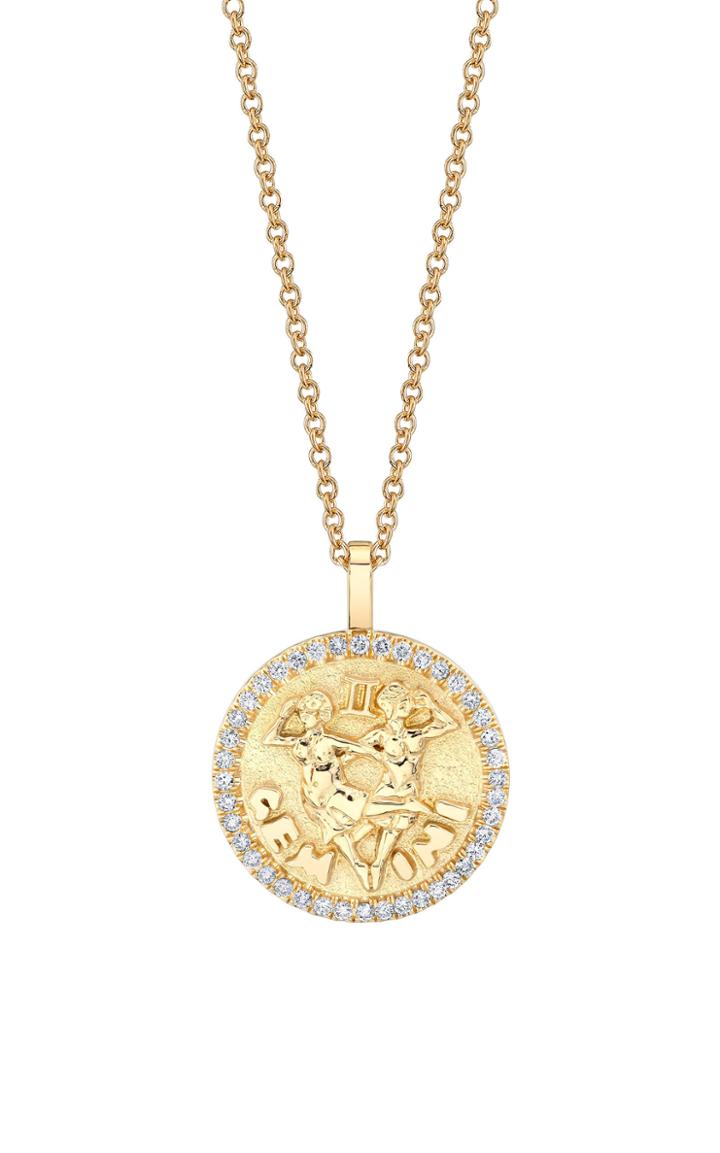 Moda Operandi Anita Ko 18k Yellow Gold Gemini Zodiac Necklace