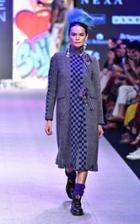 Pro Patchwork Checked Wool Coat