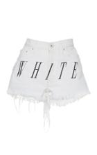 Off-white C/o Virgil Abloh Stonewash Denim Shorts