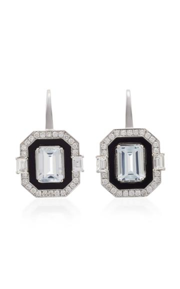 Melis Goral 18k White Gold And Multi-stone Earrings