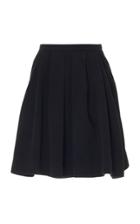 Preen By Thornton Bregazzi Calida Pleated Wool Skirt