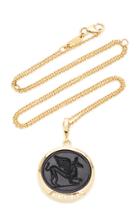 Moda Operandi Azlee Griffin Large Black Venetian Glass Coin Necklace
