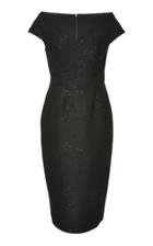 Lela Rose Open Neck Fitted Sheath