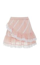 Loveshackfancy Emma Tiered Lace-trimmed Cotton Skirt