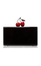 Edie Parker Jean Cherry-topped Acrylic Clutch