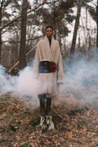 Tuinch Oversized Brushed Cashmere Coat