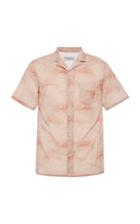 Officine Gnrale Dario Palm Print Short Sleeve Shirt