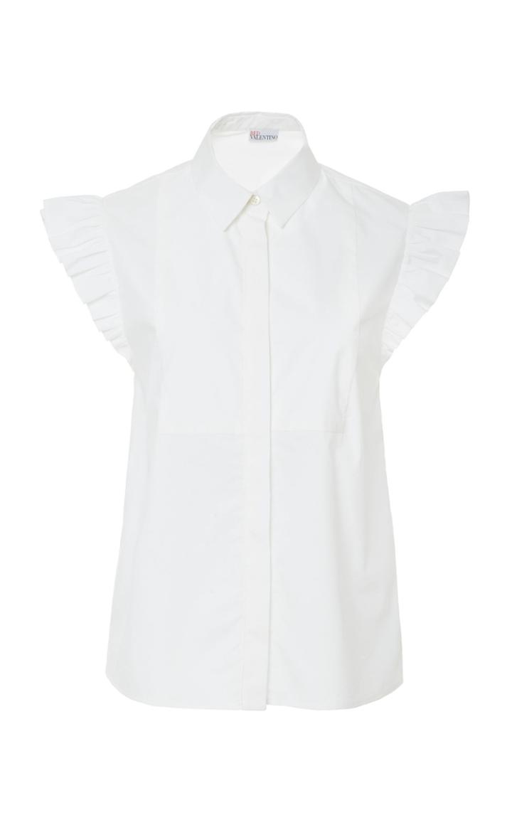 Red Valentino Collared Poplin Shirt