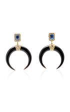 Jacquie Aiche One Of A Kind 14k Yellow Gold Iolite And Horn Earrings