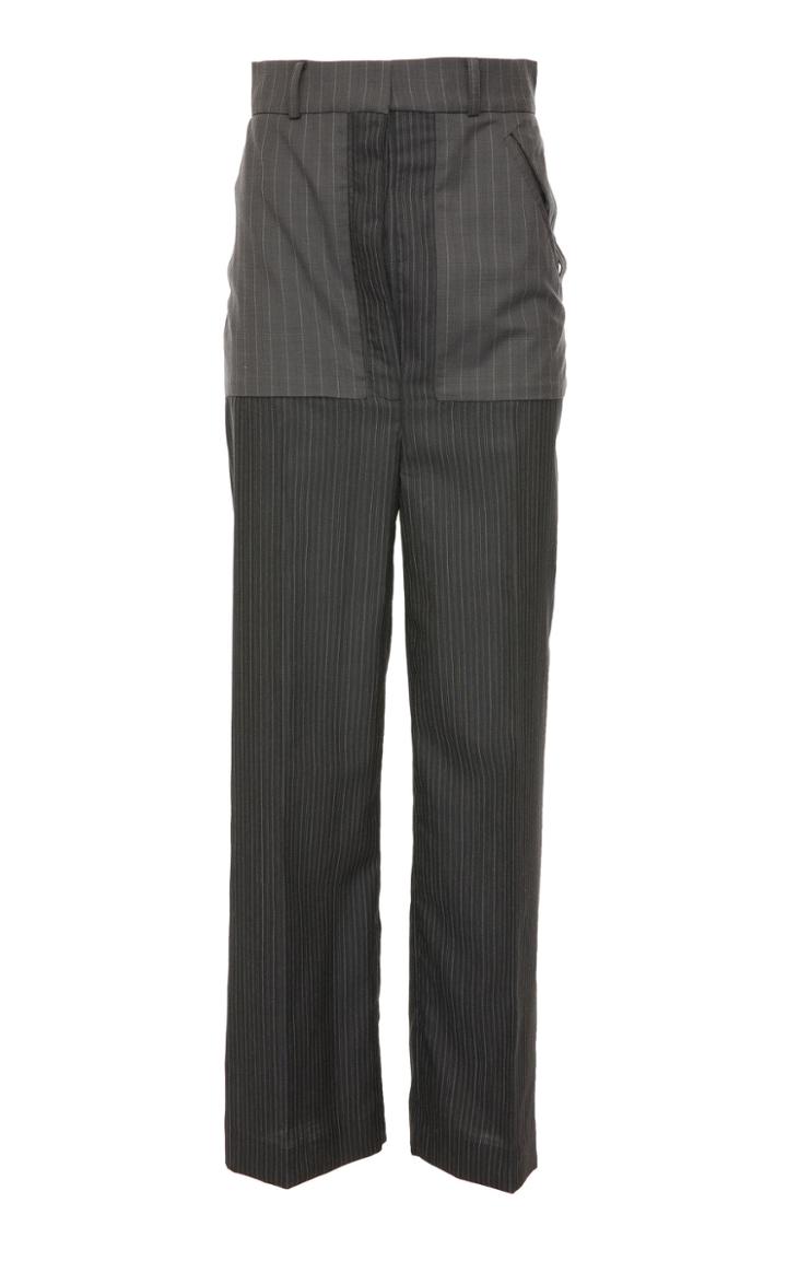 Babukhadia Contrast Stripe Wide Leg Trousers
