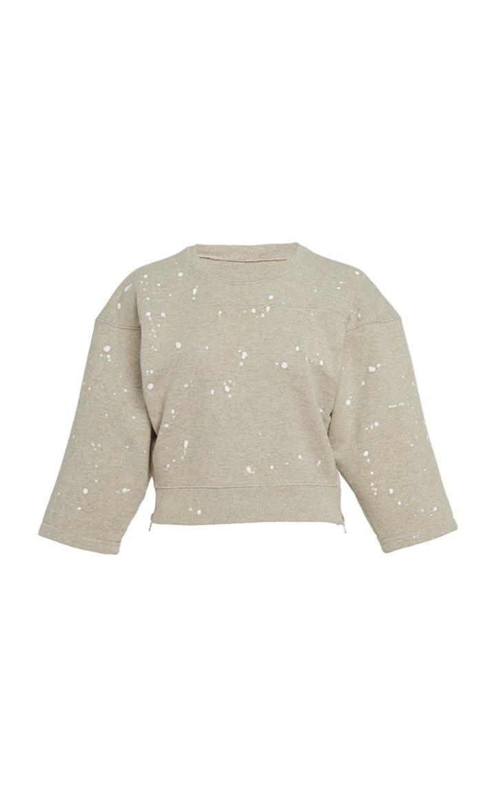 Tre By Natalie Ratabesi Cotton Tiagra Cropped Sweatshirt