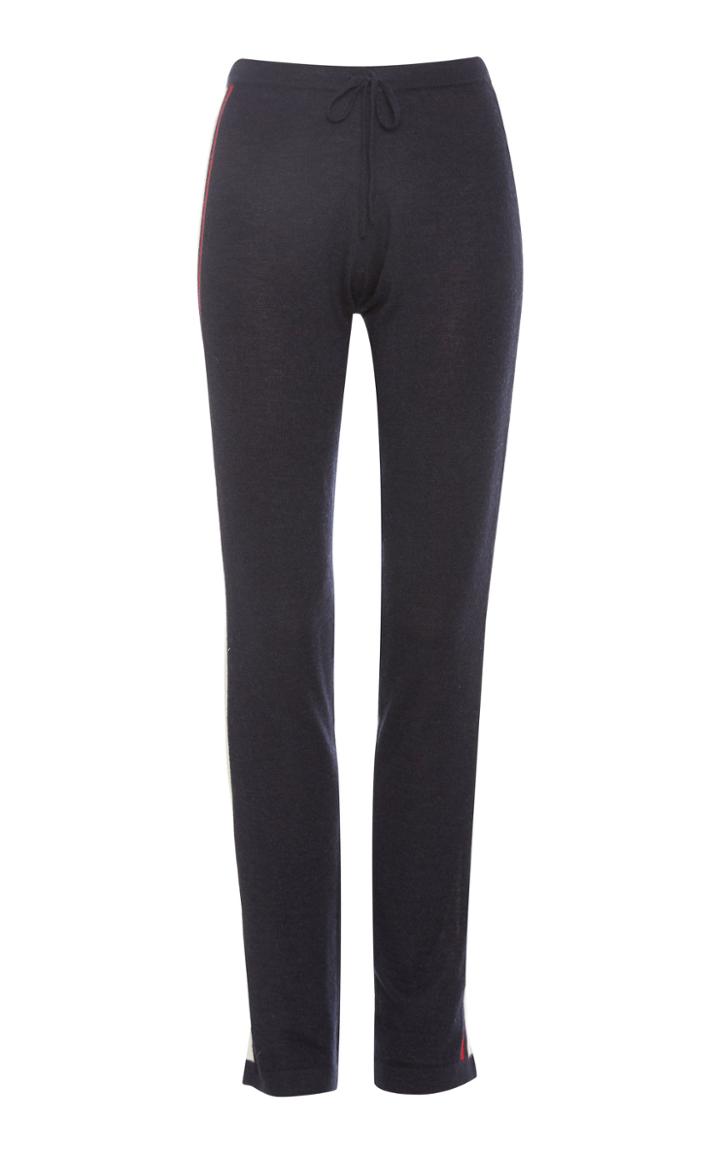 Madeleine Thompson Haralson Striped Cashmere-silk Pants