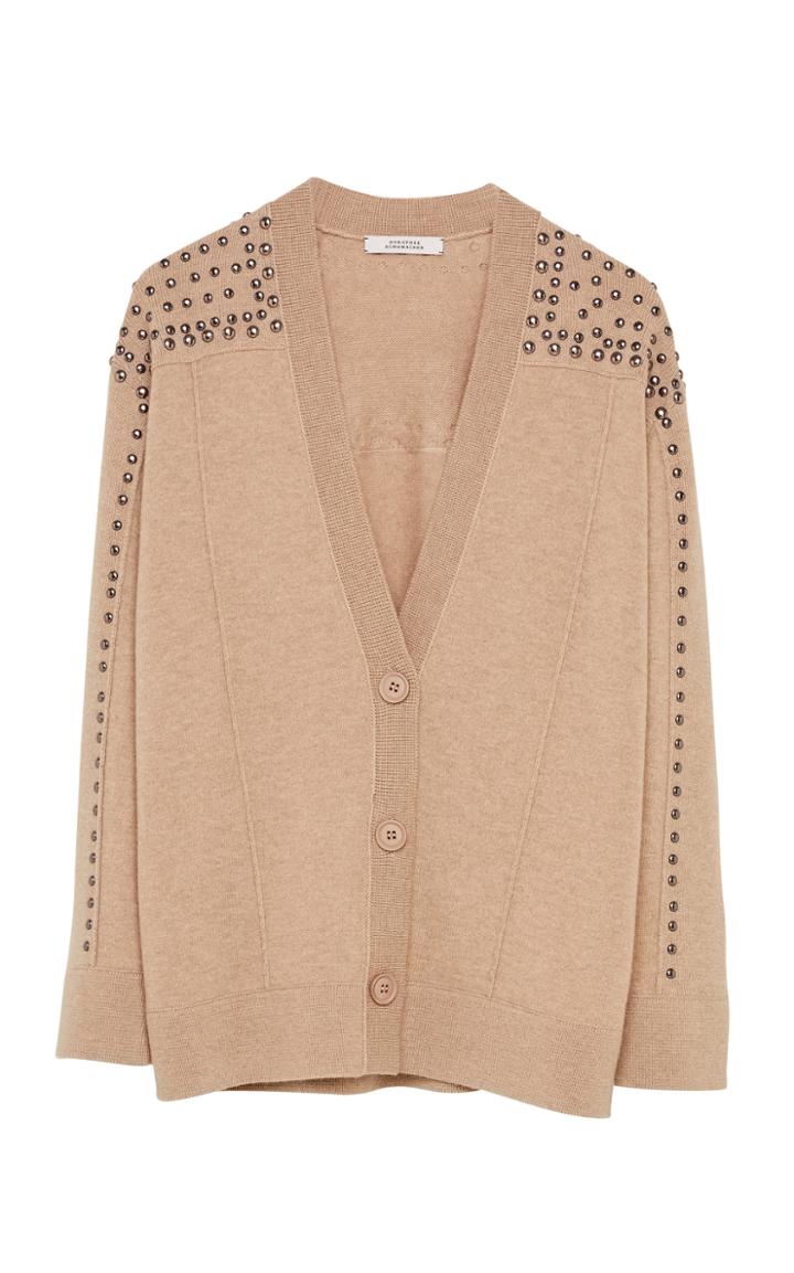 Moda Operandi Dorothee Schumacher Surprising Match Studded Wool-cashmere Cardigan