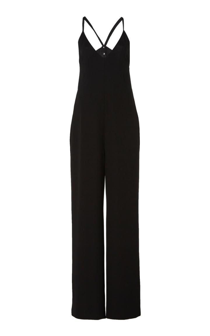 Tre By Natalie Ratabesi Silk Crepe Sleeveless Electra Jumpsuit