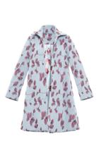 Luisa Beccaria Mohair Floral Embroidered Coat