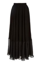 Noon By Noor Redmond Paneled Flounce-hem Maxi Skirt