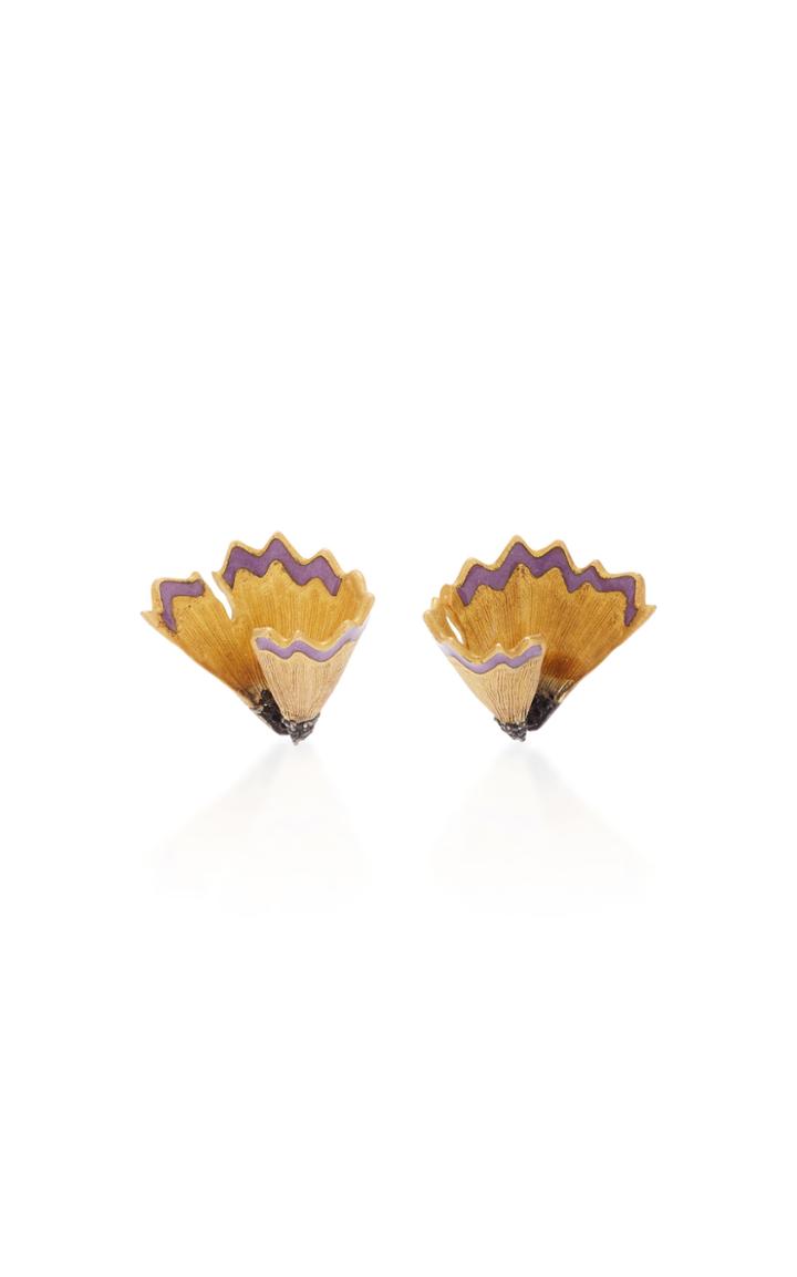Luz Camino M'o Exclusive Pencil Chip Enamel Earrings