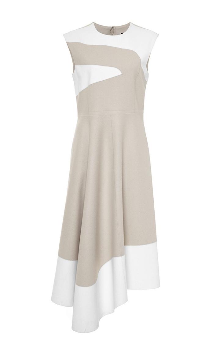 Tibi Siku Applique Sleeveless Drape Dress
