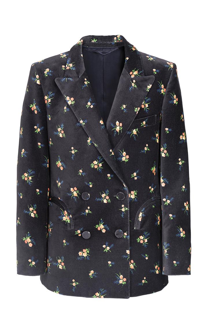 Moda Operandi Blaz Milano Tulip Velvet Everynight Blazer