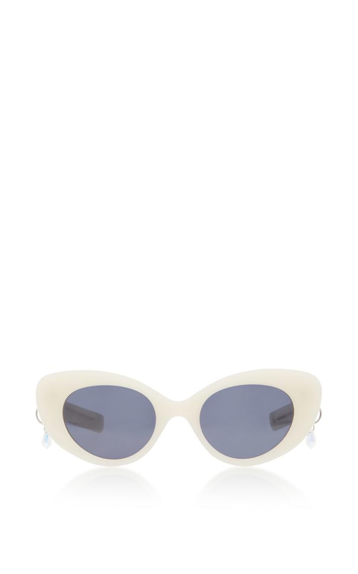 Pared Eyewear Poms & Pared Acetate Cat-eye Sunglasses