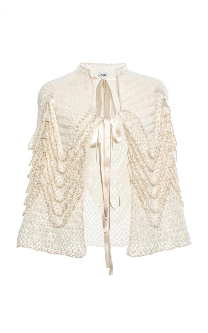 Moda Operandi Loewe Knit Crochet Cape Size: Xs
