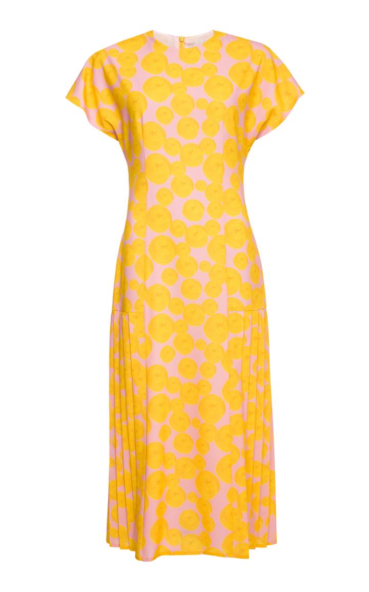 Lilli Jahilo Elodie Pleated Midi Dress